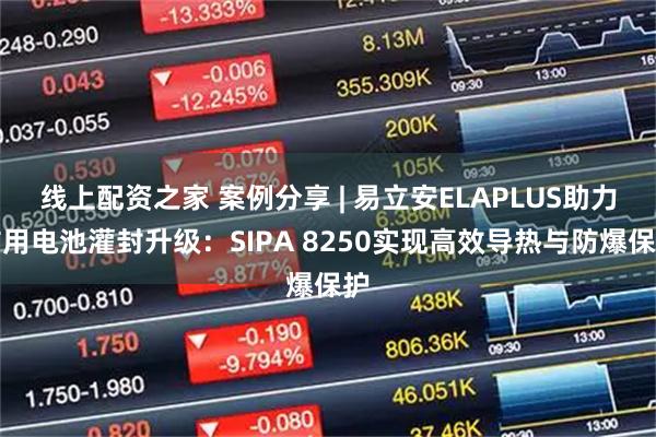 线上配资之家 案例分享 | 易立安ELAPLUS助力矿用电池灌封升级：SIPA 8250实现高效导热与防爆保护